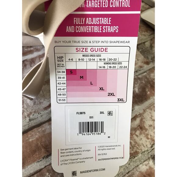 WOMEN'S FLEXEES by MAIDENFORM Fit Sense All-in-One Shaping BODYBRIEFER FLS075 - Picture 13 of 13